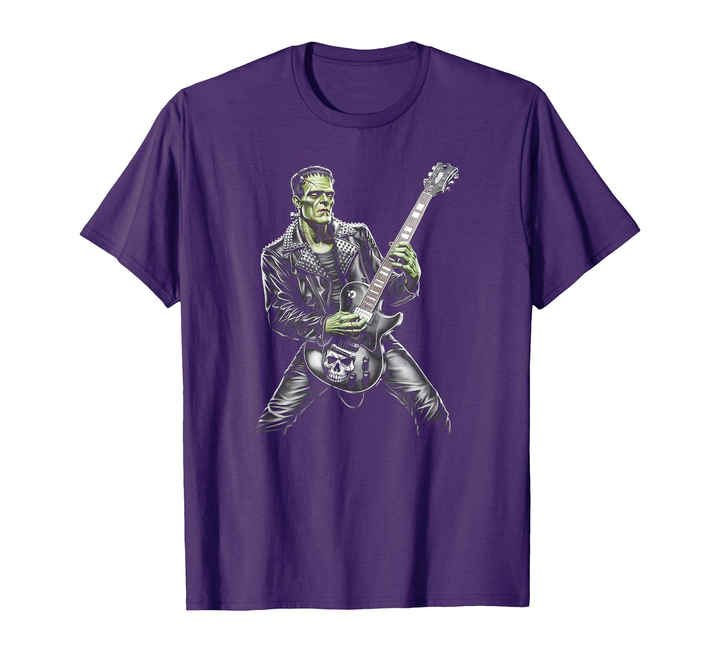 Frankenstein Playing Guitar Player Rock Music Guitarist T-Shirt