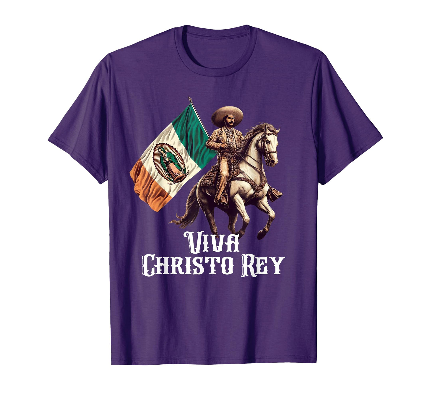 Viva Cristo Rey Guadalupe Catholic Cristeros T-Shirt