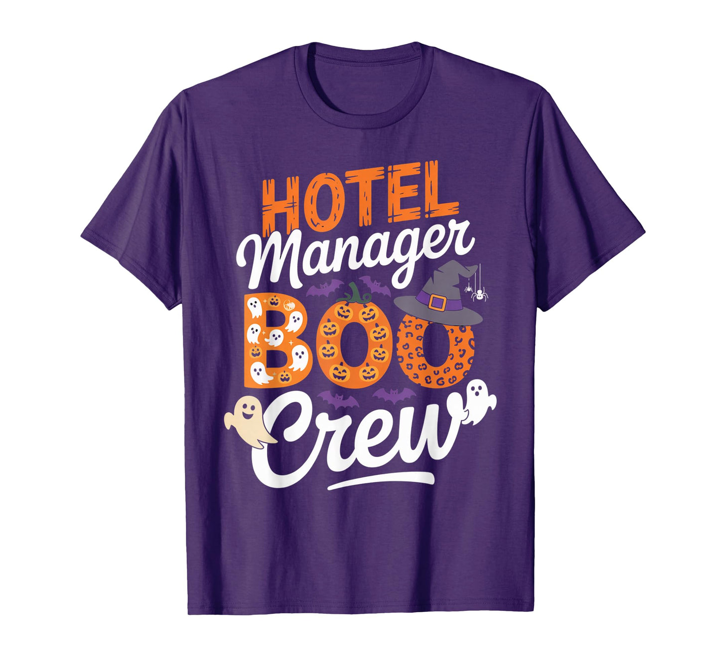 Hotel Manager Boo Crew Halloween Matching Spooky Outfit T-Shirt
