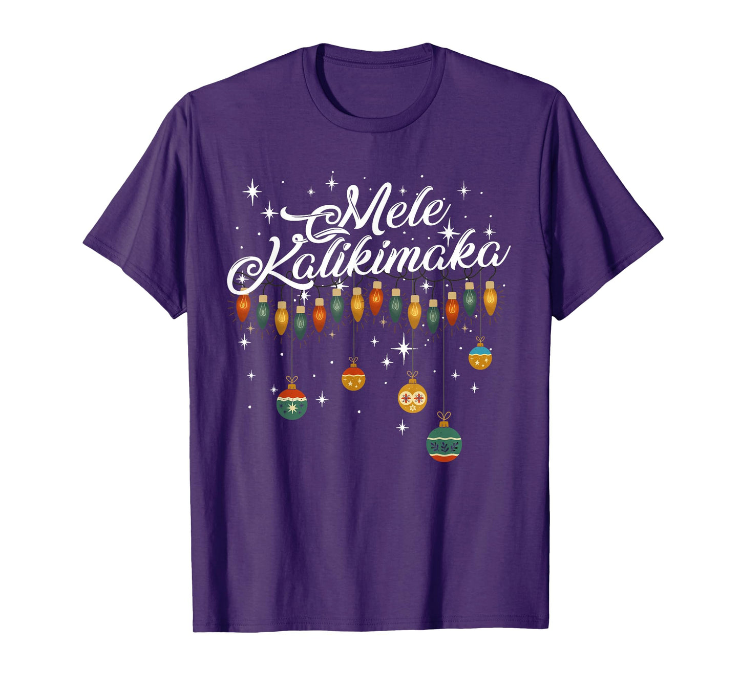Retro Mele Kalikimaka Hawaiian Family Christmas Party T-Shirt
