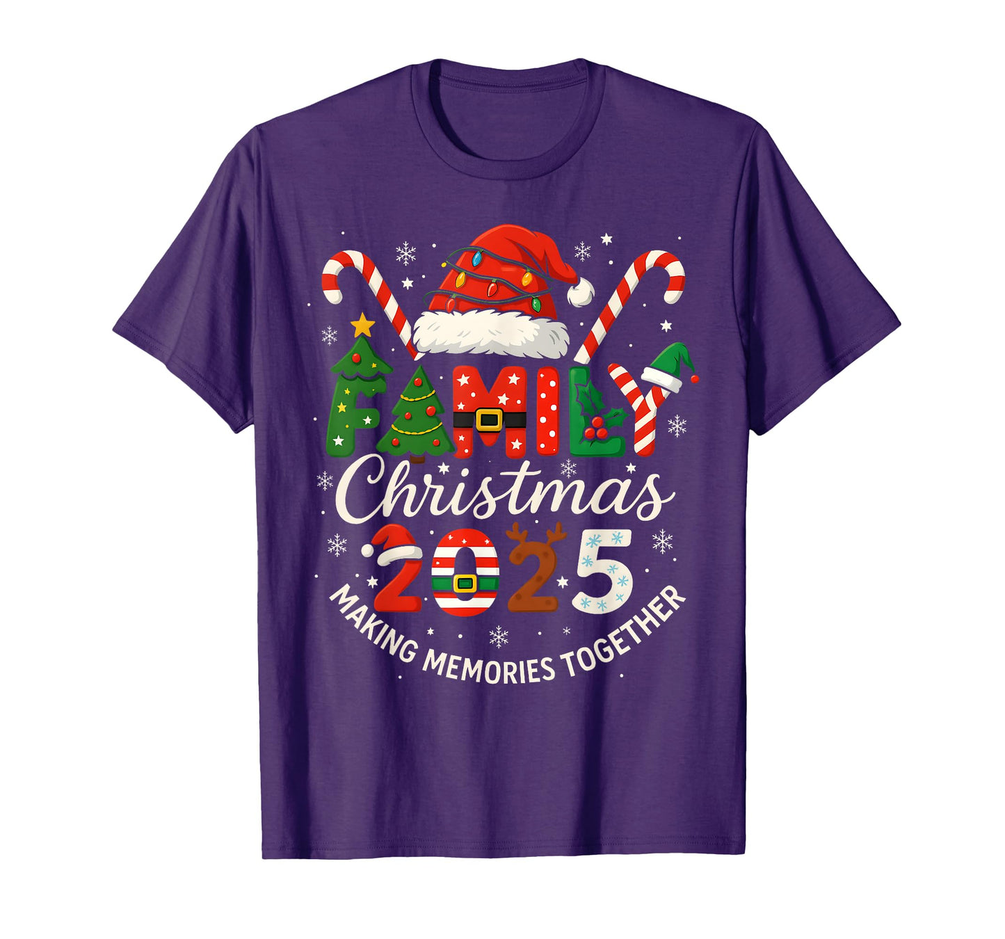 Family Christmas 2025 Matching Xmas Outfit Making Memories T-Shirt