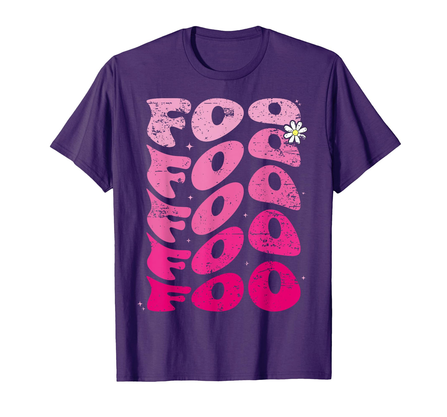 Foo First Name I Love Foo Girl Groovy 80's Vintage T-Shirt
