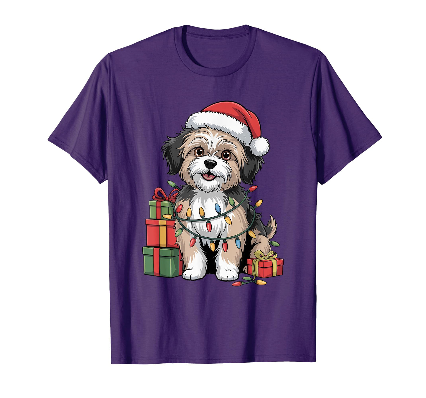 Cute Havanese Christmas Xmas Design Funny Dog Lover Holiday T-Shirt
