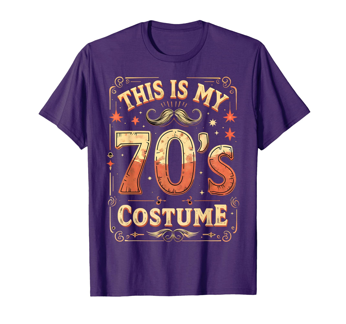 This Is My 70s Costume 70 Styles Men 70's Disco 1970s Outfit T-Shirt