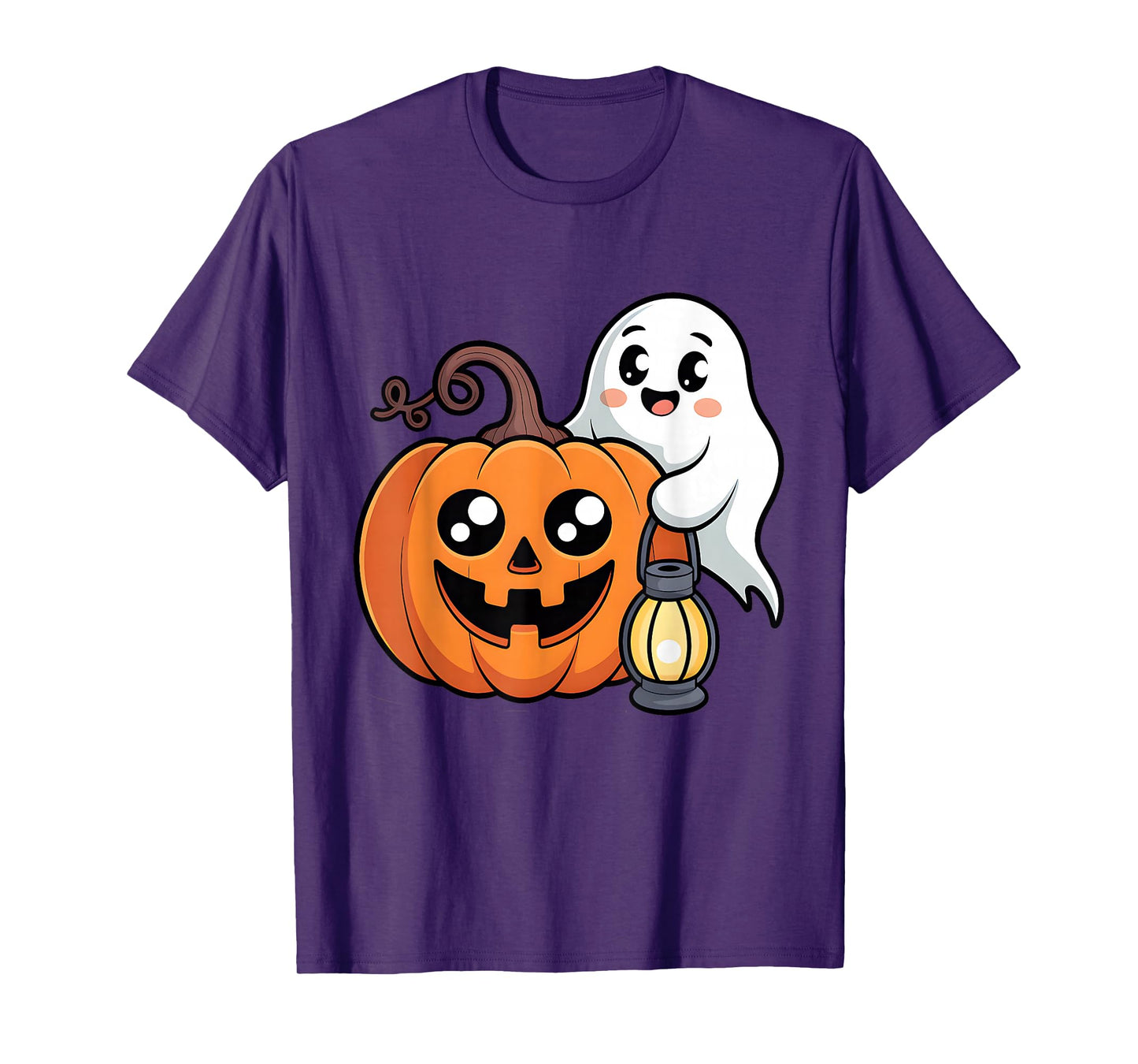 Happy Halloween Orange Pumpkin Spooky Horror Party Costume T-Shirt