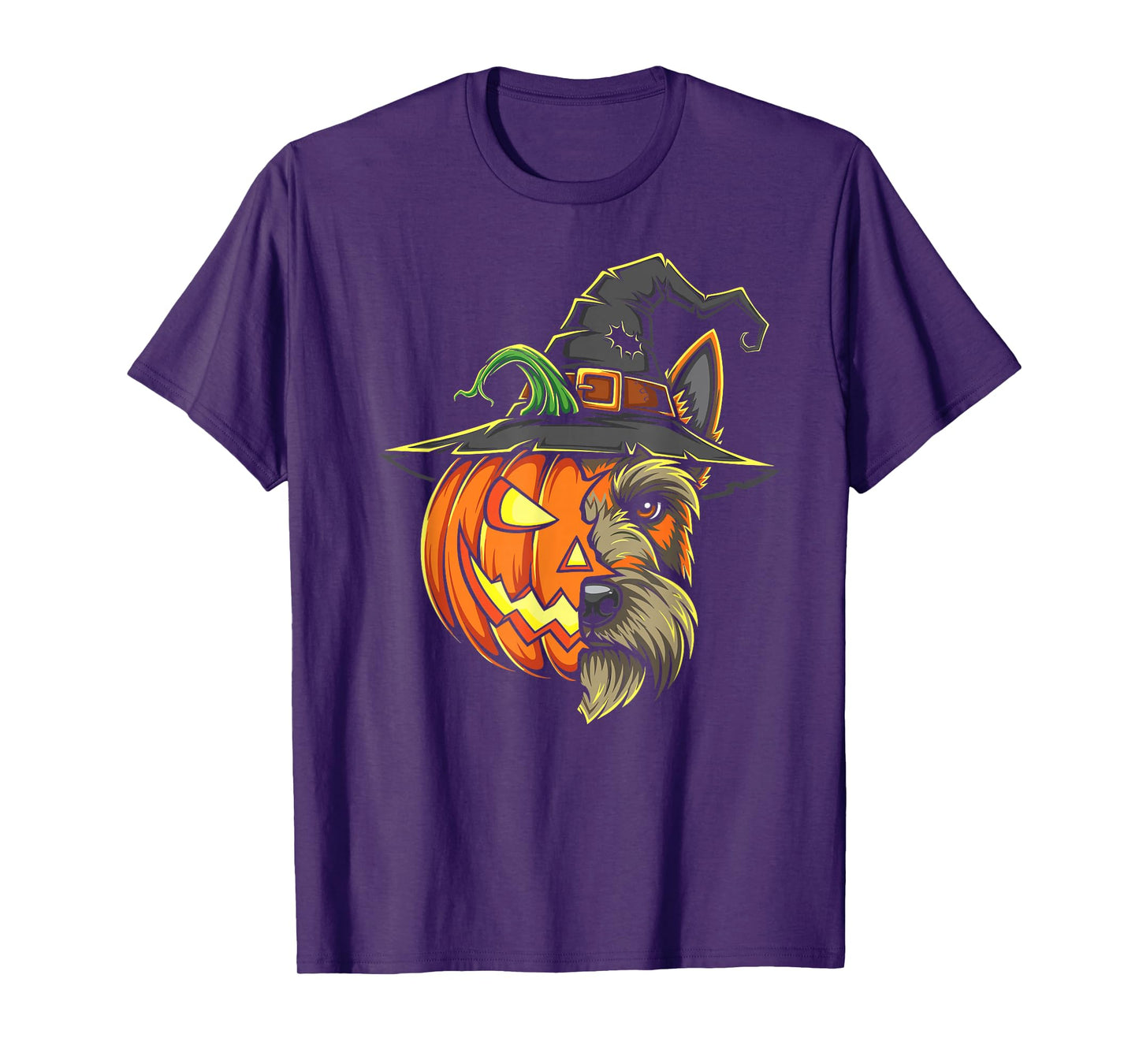 Scottish Terrier Pumpkin Jack O Lantern Halloween Kids Mens T-Shirt