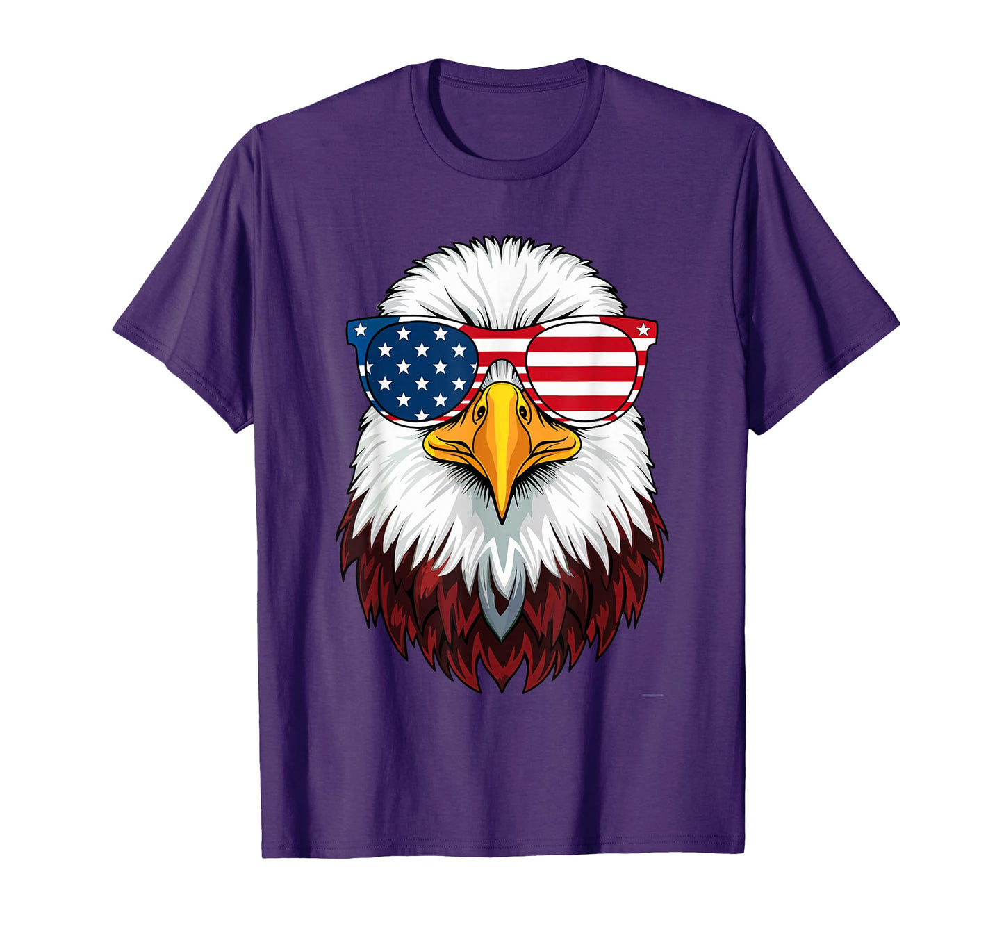 American Flag Patriotic Eagle Shirt Men Boys 4th of July T-Shirt