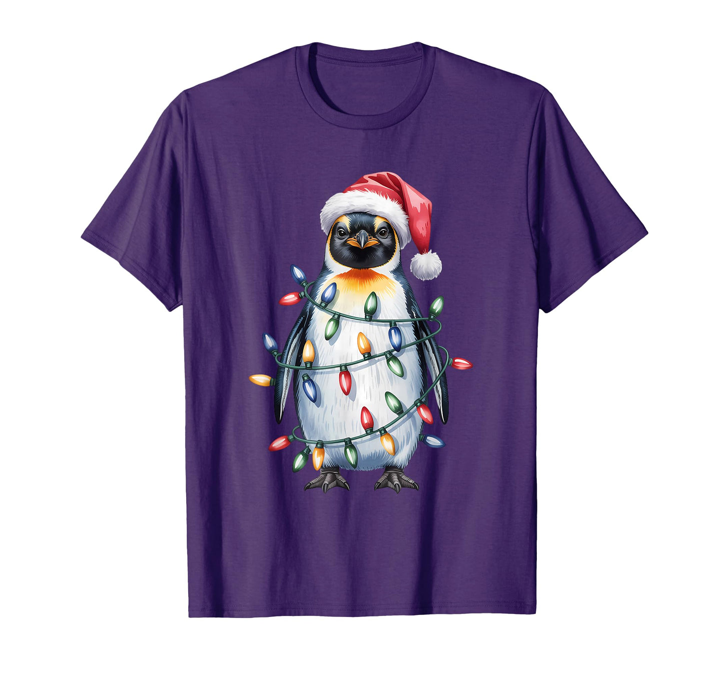 Penguin Santa Hat Christmas T-Shirt