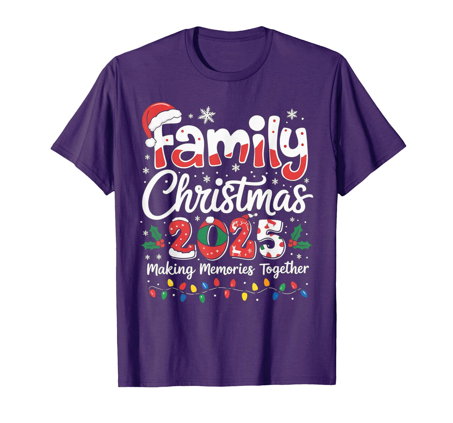 Family Christmas 2025 Matching Outfit Xmas Squad Santa Gifts T-Shirt