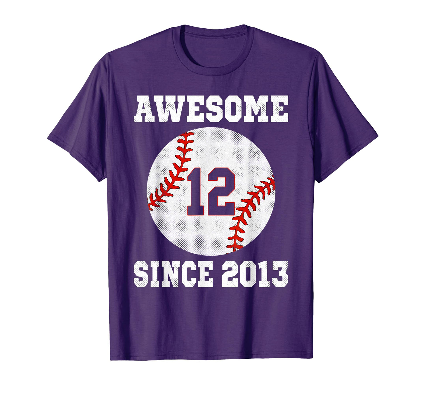 12th Birthday Baseball Player 12 Years Old Vintage Sports T-Shirt