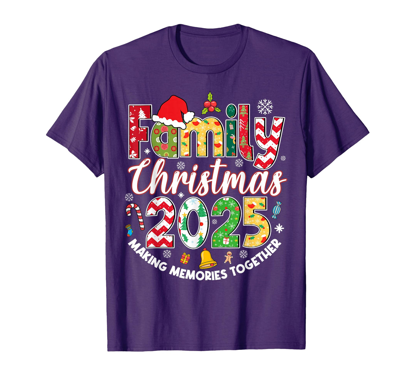 Family Christmas 2025 Matching Outfit Xmas Squad Santa Group T-Shirt