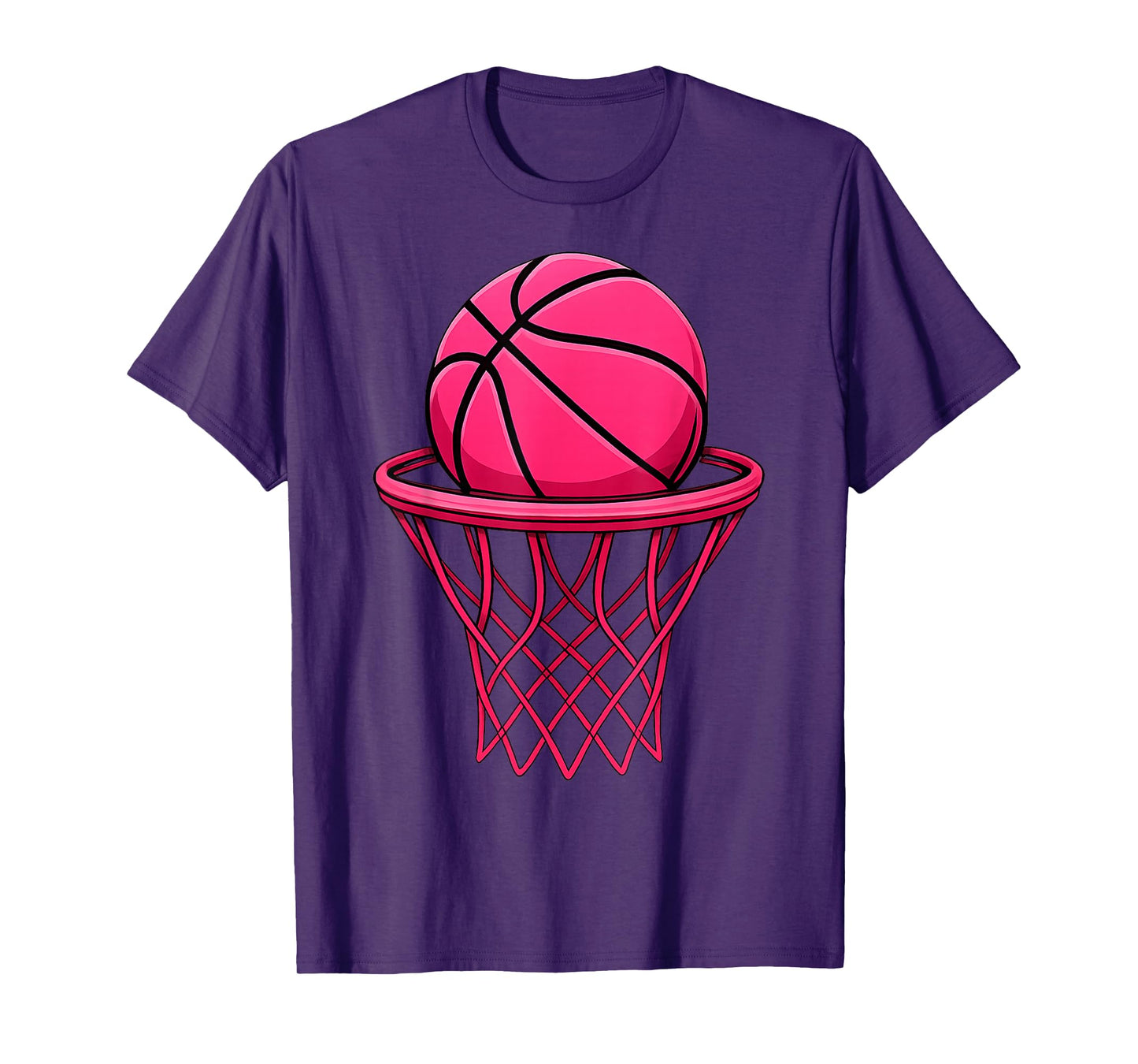 Vintage Pink Basketball Toddler For Women Girl T-Shirt