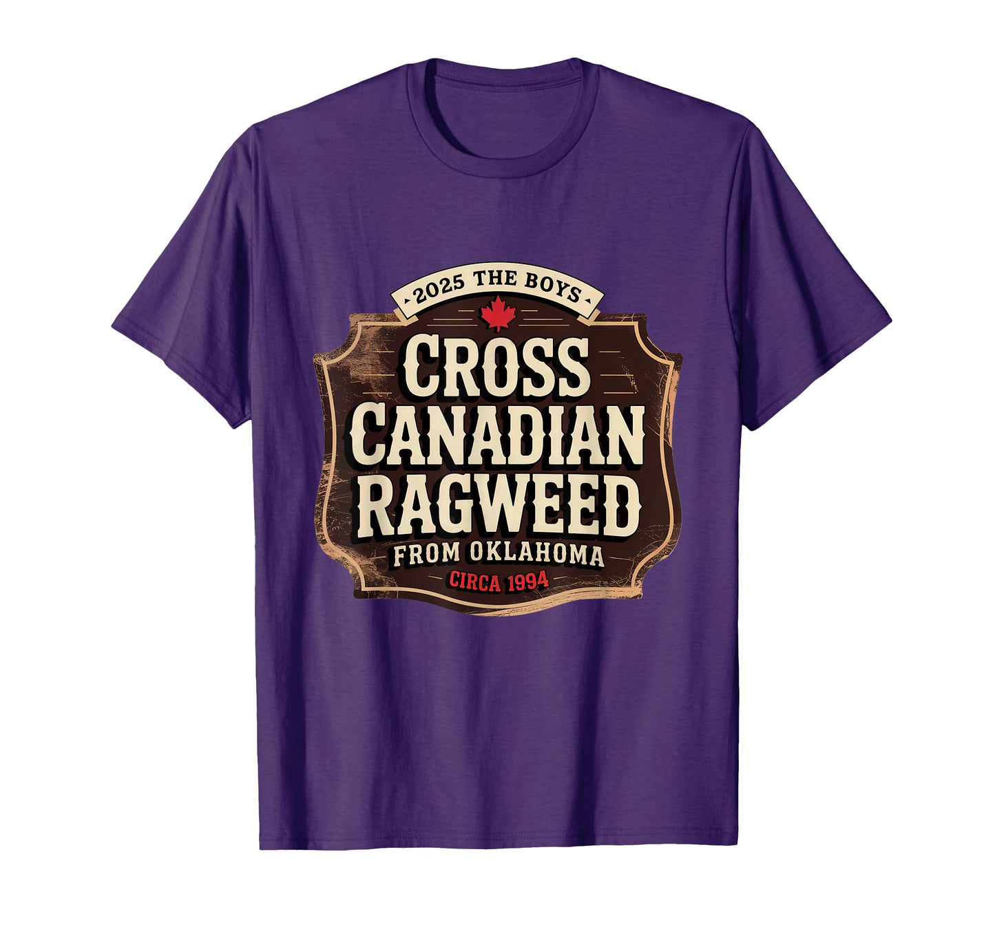 Retro Cross Canadian Ragweed The Boys From Oklahoma Concert T-Shirt