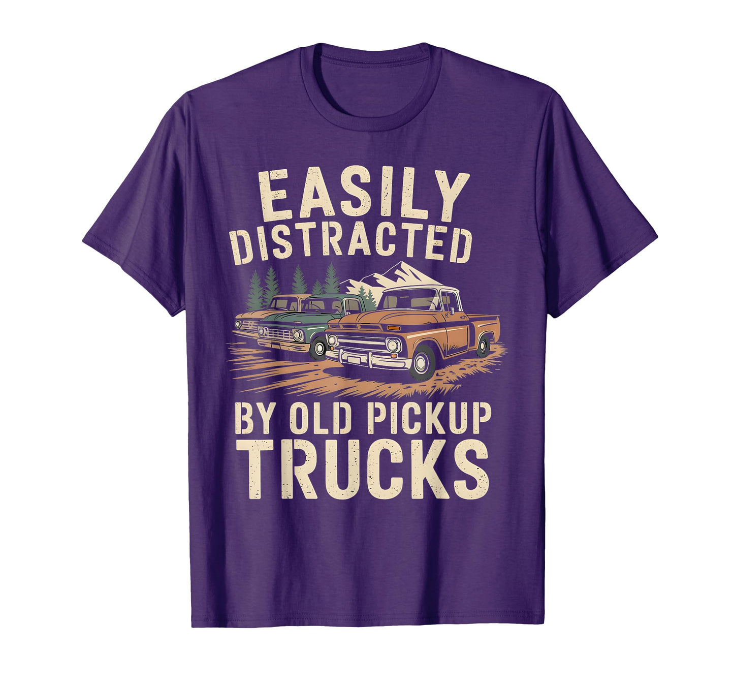 Easily Distracted By Old Pickup Trucks T-Shirt