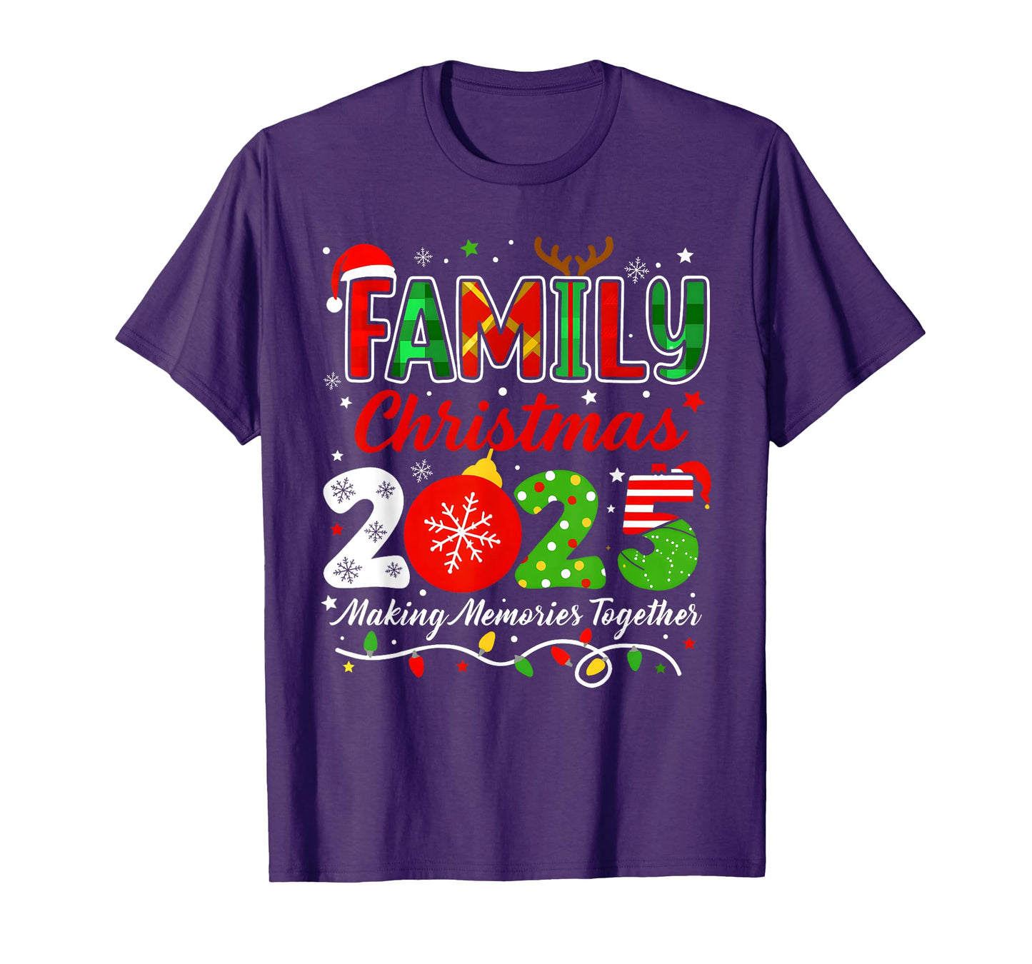 Making Memories Together Family Christmas 2025 Xmas Matching T-Shirt