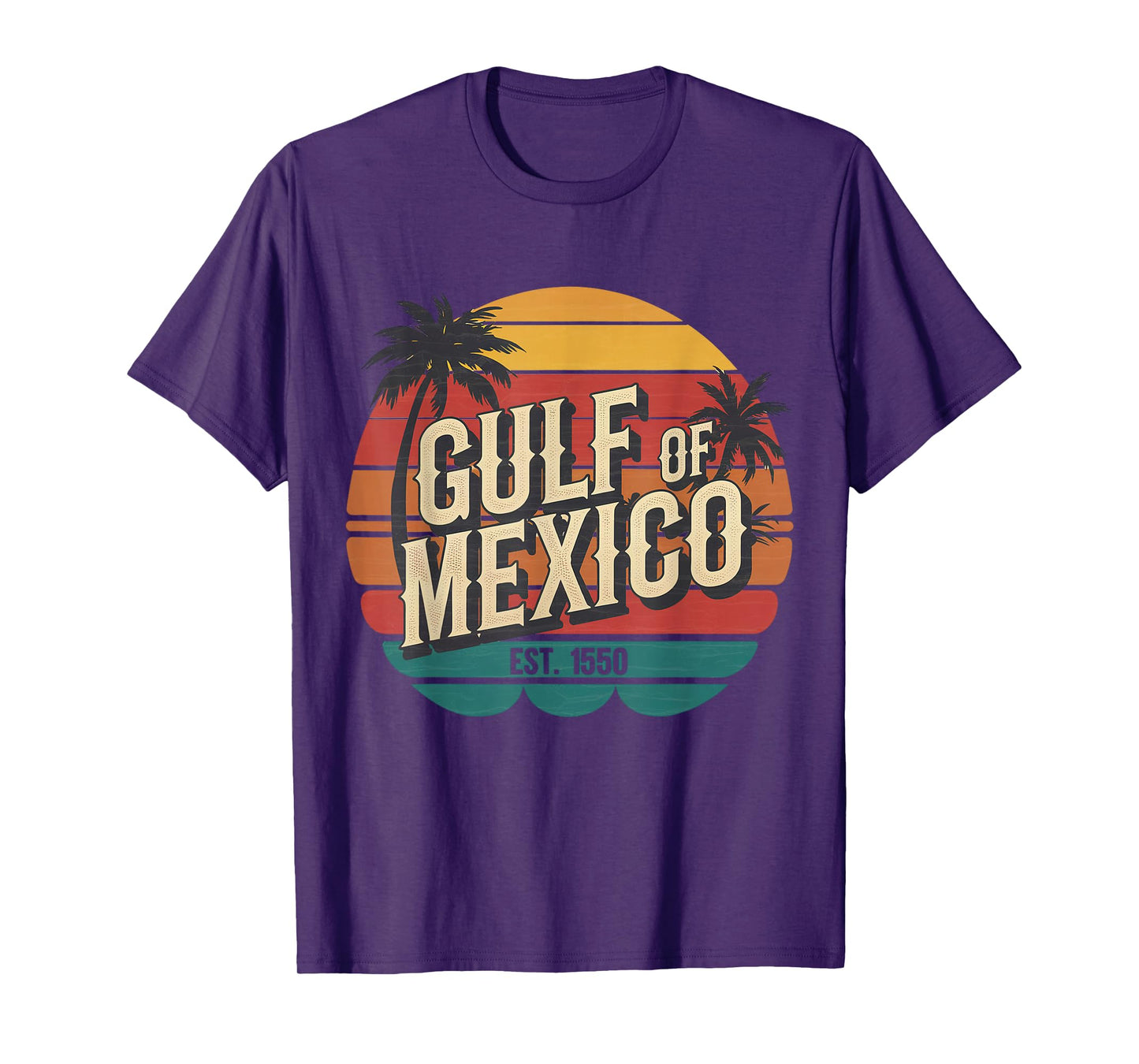 Gulf of Mexico EST 1550 el golfo de mexico retro vintage T-Shirt