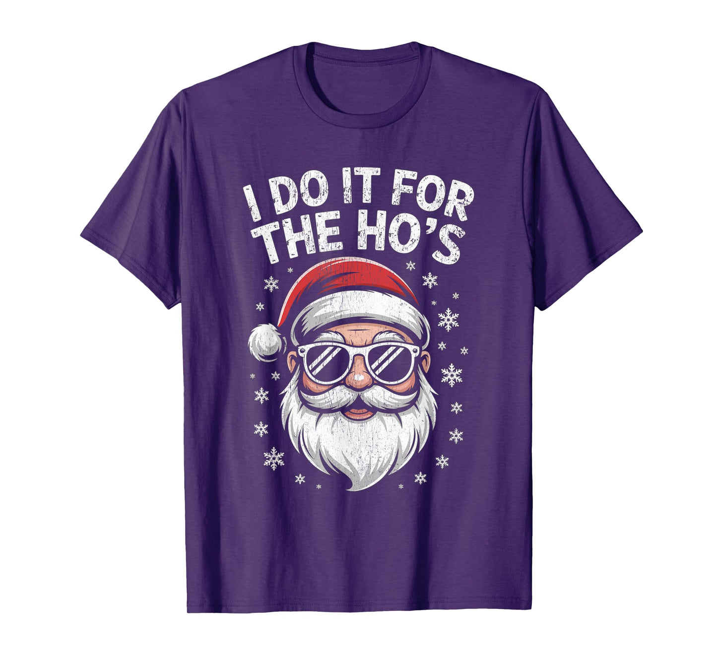 I Do It for The Ho's Funny Christmas Santa T-Shirt