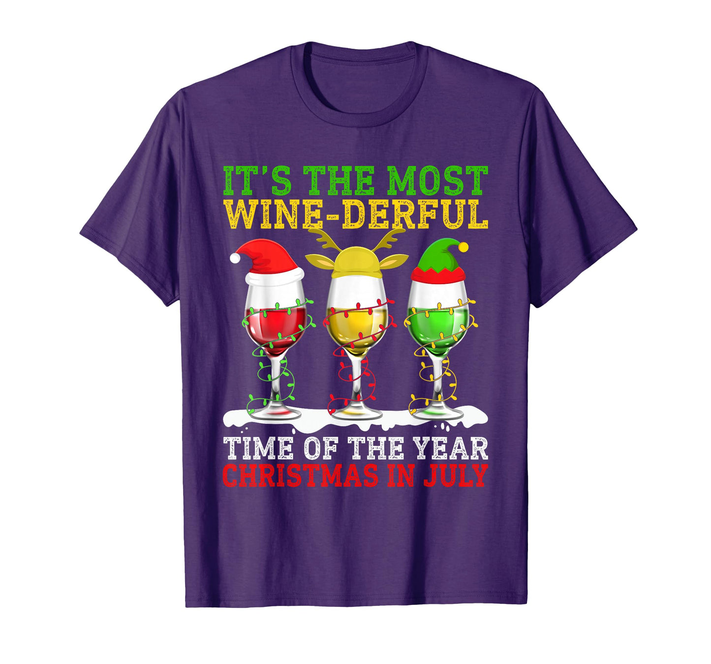 It's The Most Wine Derful Time Christmas in July Wonderful T-Shirt
