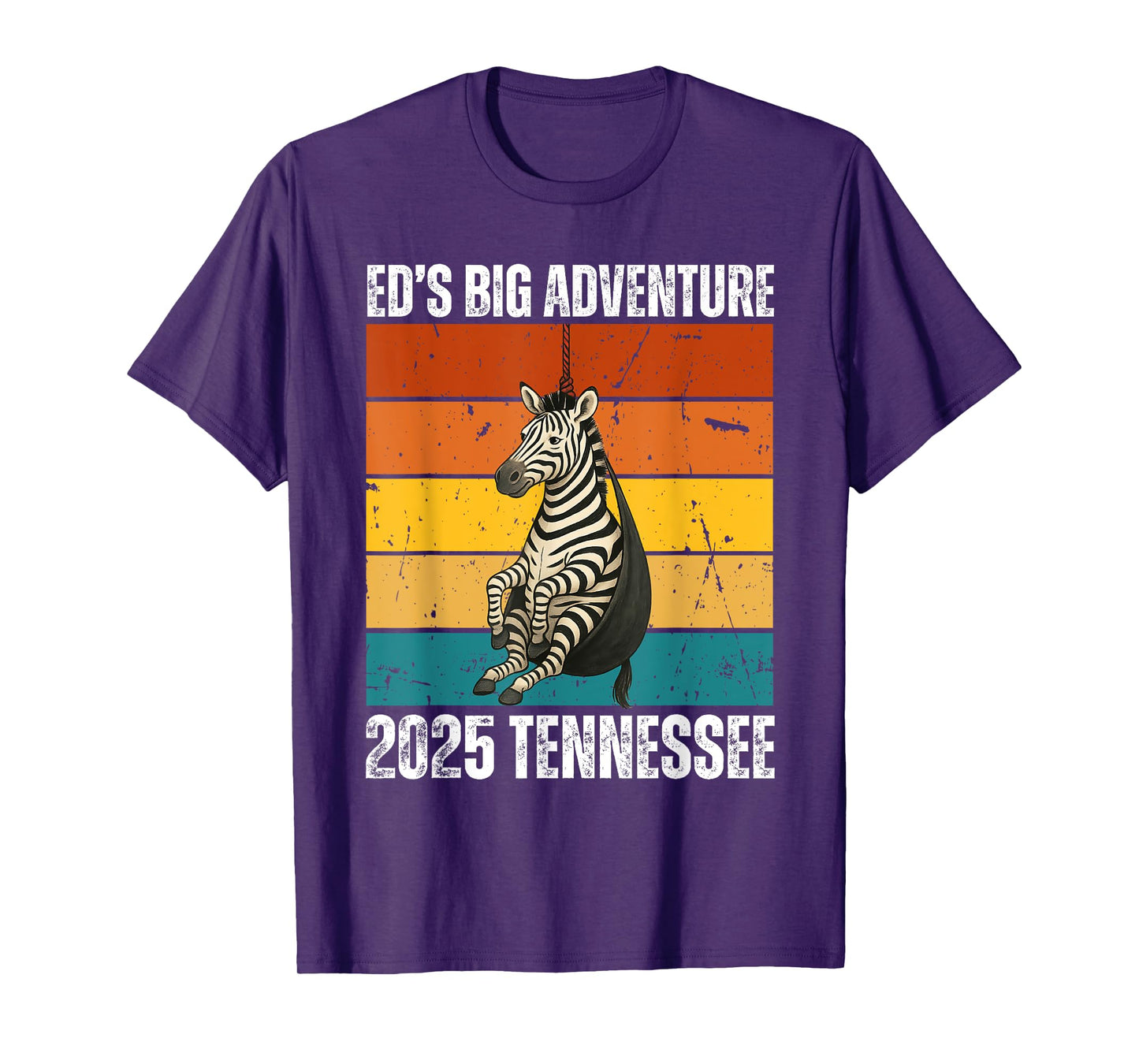Ed The Zebra Tennessee Ed’s Big Adventure Men Women & Kids T-Shirt
