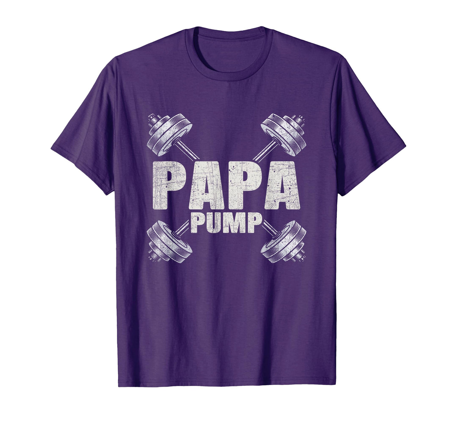 Papa Pump Funny Fathers Day Workout Dad T-Shirt