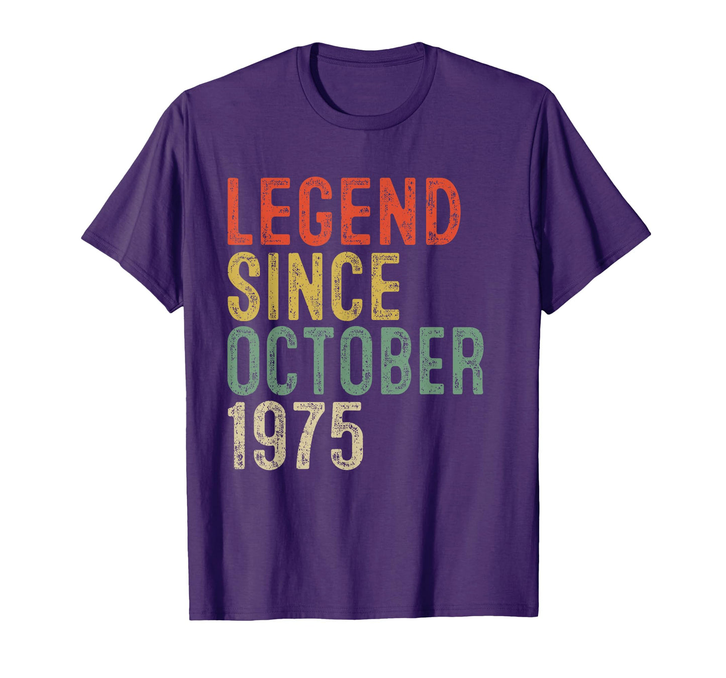 Legend Since October 1975 50th Birthday Gifts 50 Year Old T-Shirt