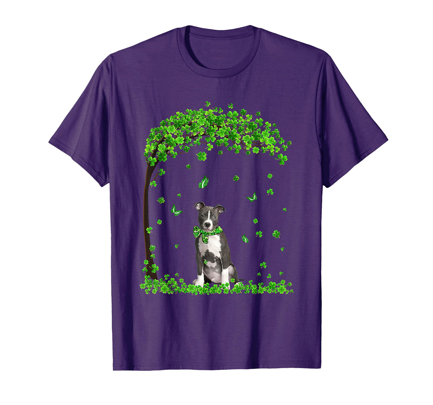 Blue Nose Pitbull St Patricks Day Lover Irish Shamrock Dog T-Shirt for Men Women