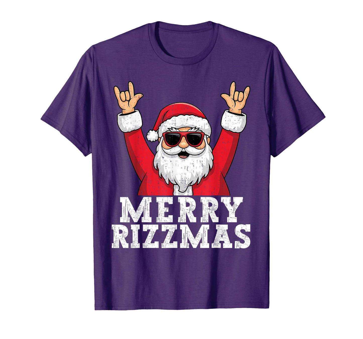 Merry Rizzmas Shirt Funny Christmas for Boys Men T-Shirt
