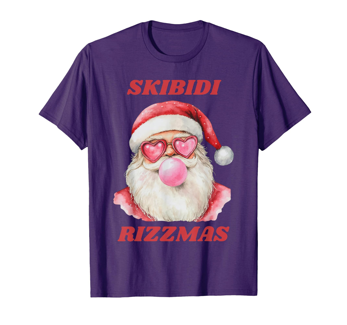 Skibidi Rizzmas Christmas Rizz Santa Claus Funny Kid Cool T-Shirt