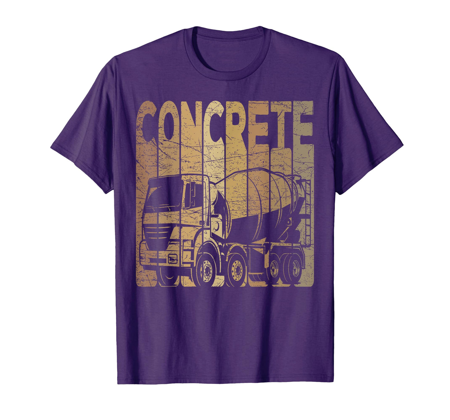 Concrete Vintage Construction Worker Retro Concrete Mixer T-Shirt
