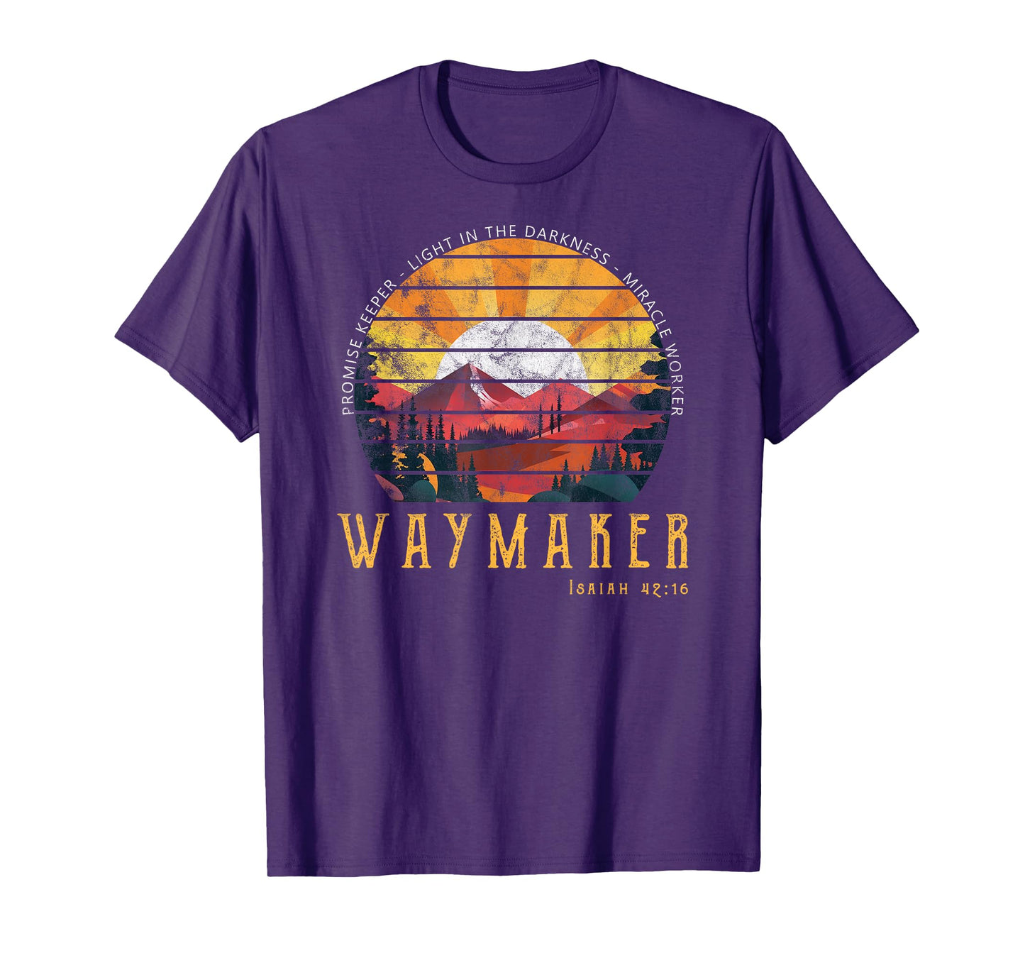 Vintage Waymaker Promise Keeper Miracle Worker Christian T-Shirt