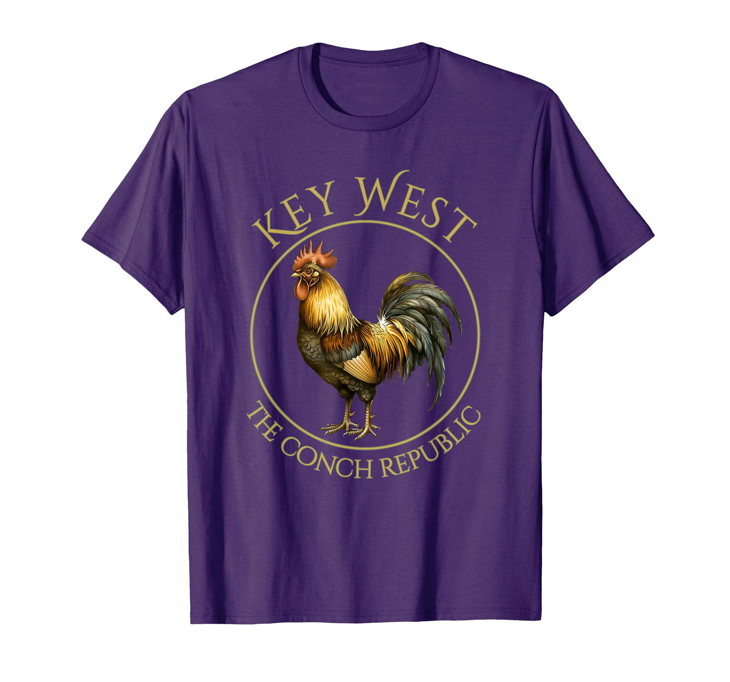 Vintage Rooster Key West Florida Vacation T-Shirt