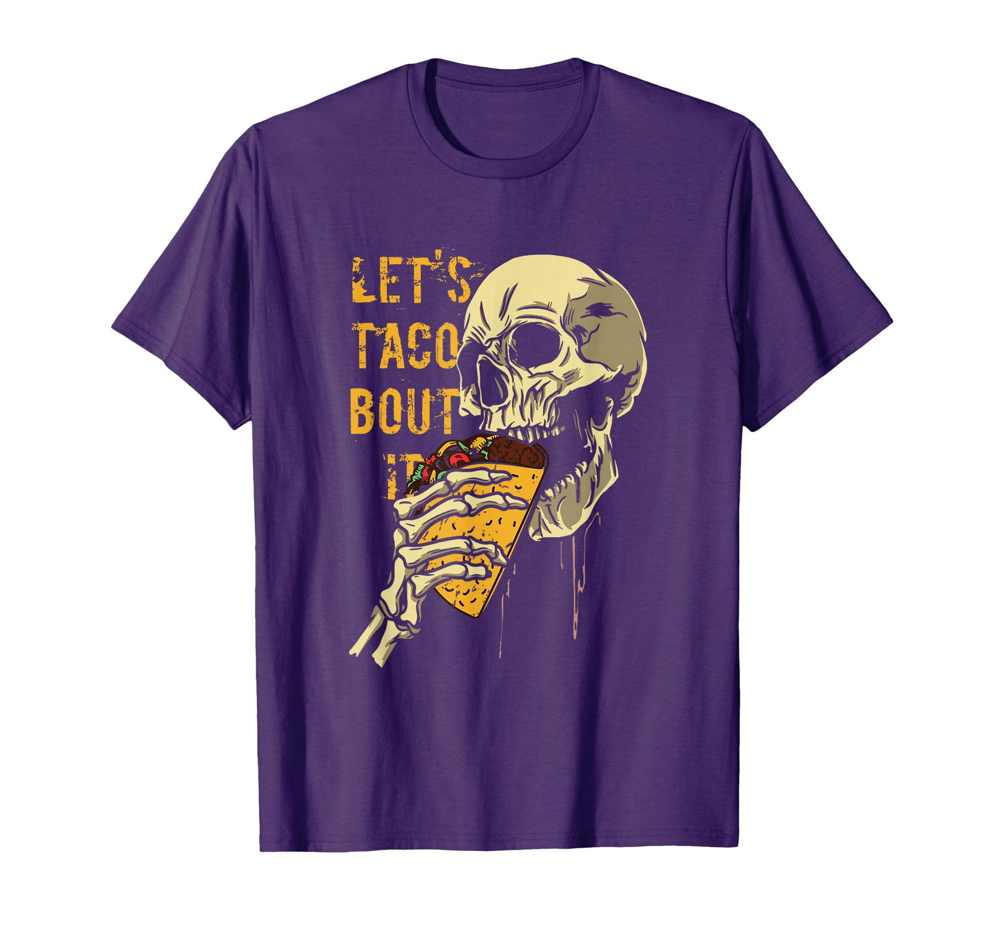 Amazing Spooky Creepy Halloween Taco Skeleton T-Shirt