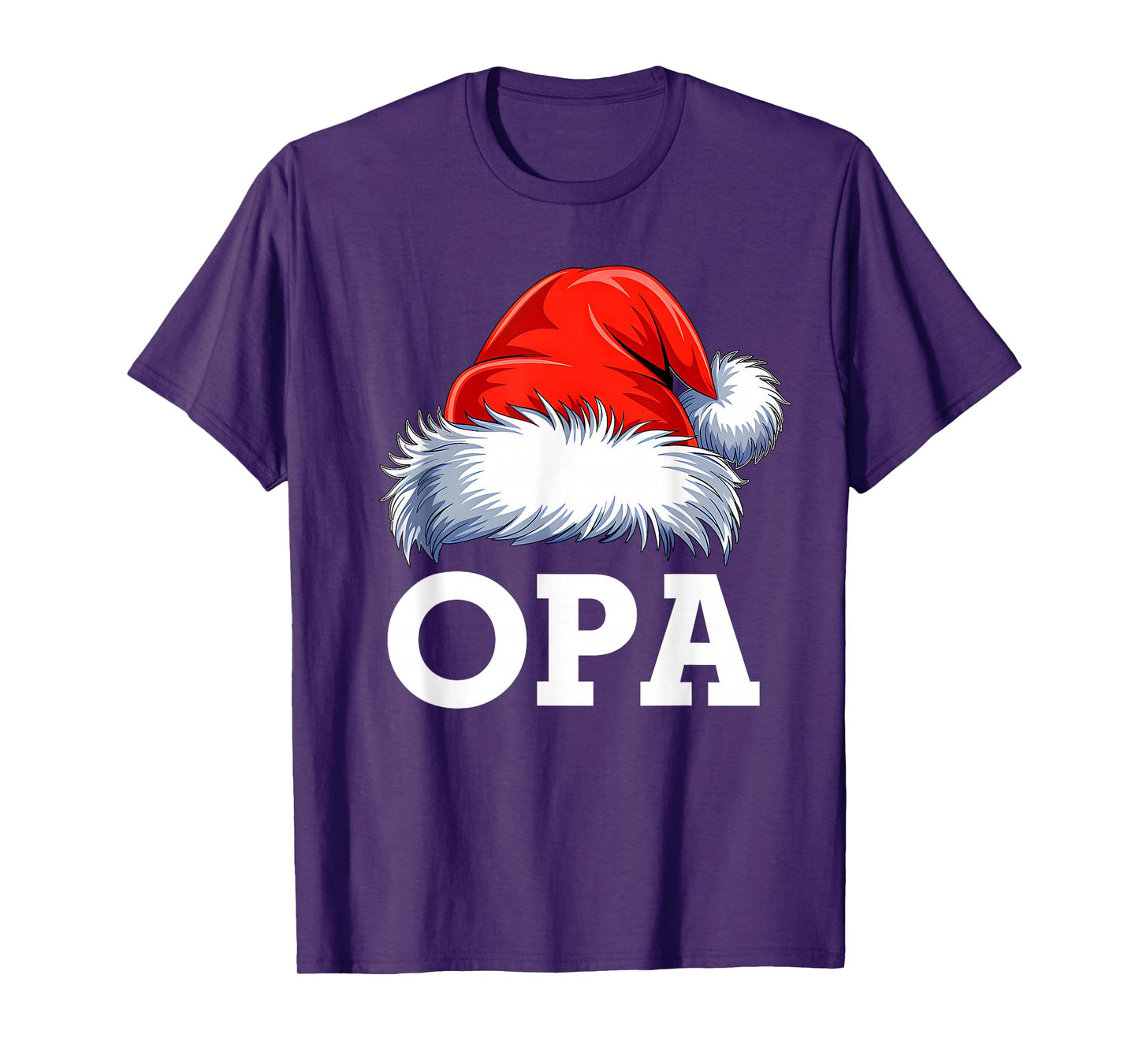 Opa Santa Christmas Family Matching Pajamas Xmas Squad T-Shirt