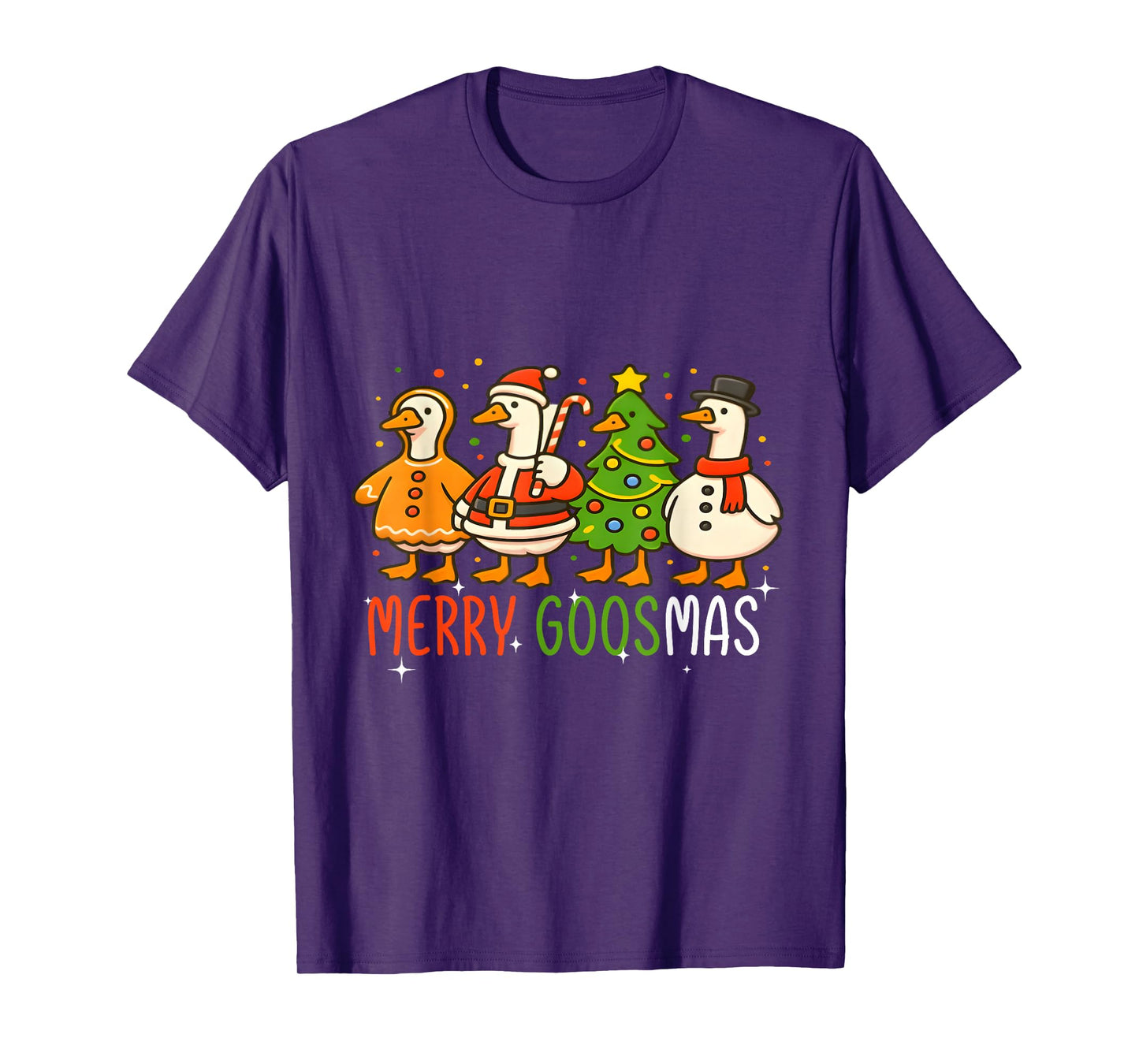 Merry Goosmas Funny Christmas Goose tee idea Design 2026 T-Shirt