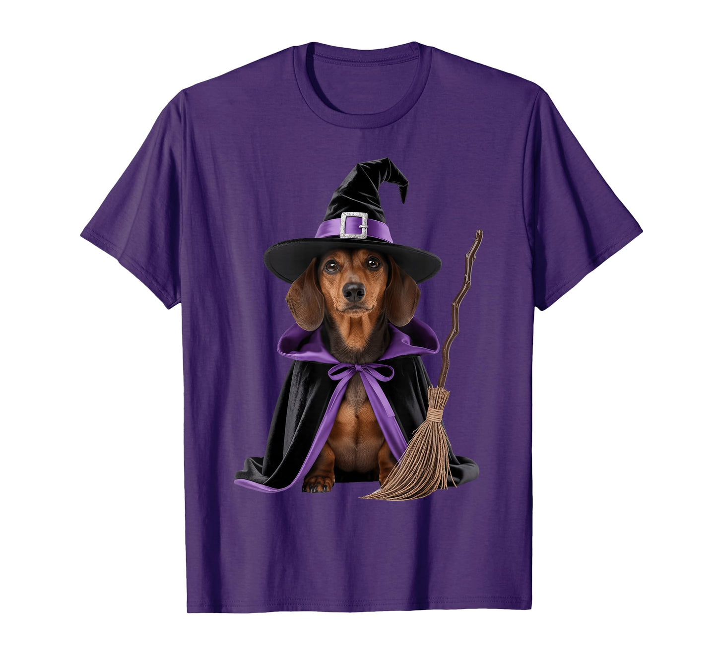 Dachshund Witch Halloween T-Shirt