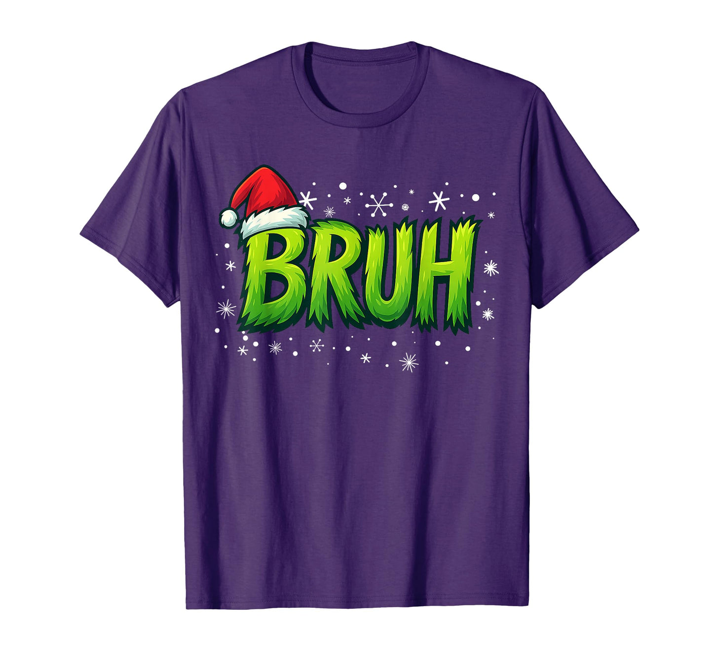 Bruh Christmas Kids Teens Boys Funny Christmas Humor Meme T-Shirt