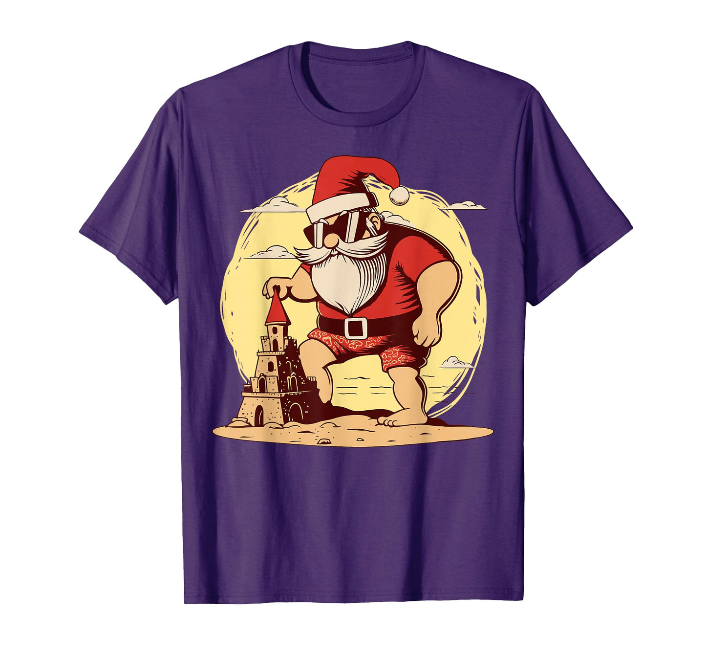 Christmas in July Santa Beach Xmas Tropical Hawaii T-Shirt