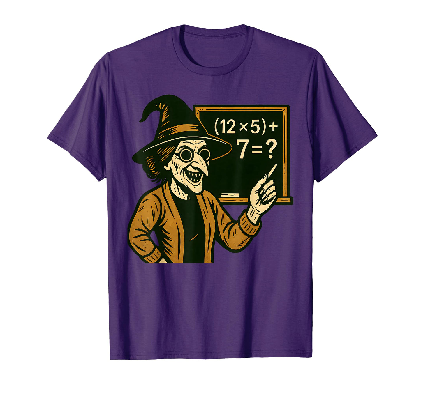 67 Teacher Halloween Witch Six Seven Meme Brainrot Math Joke T-Shirt