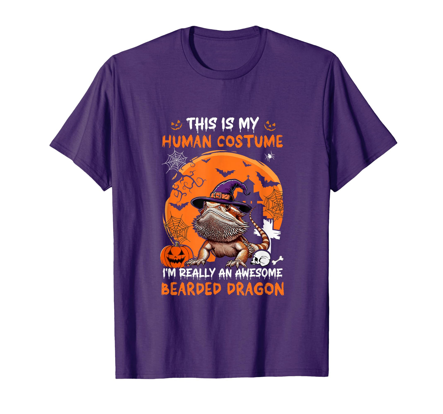 Human Costume Proud Awesome Bearded Dragon Halloween Owner T-Shirt