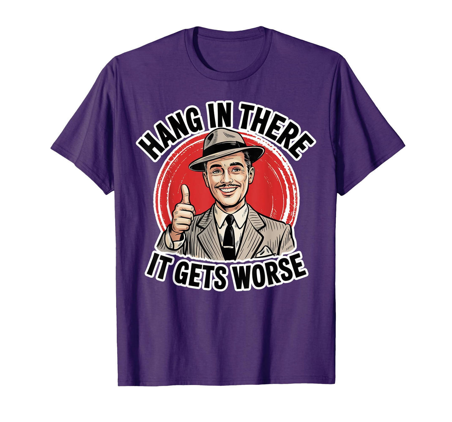 Retro Sarcastic Humor Dread Cartoon Dark Funny T-Shirt