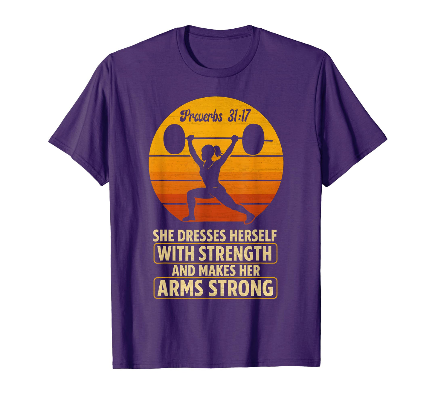 Christian Weightlifting Women's Lifting Workout Gym Retro T-Shirt