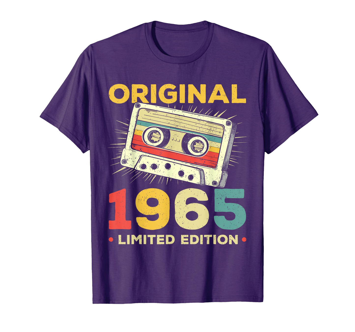 60 Years Old Gifts Vintage Born In 1965 Retro 60th Birthday T-Shirt
