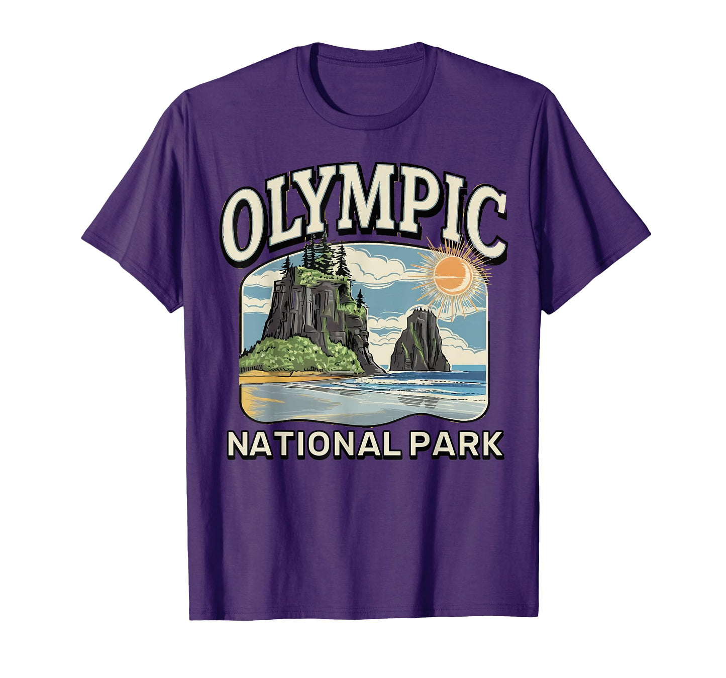 Coastal Forest Landscape Hoh Rainforest Olympic NationalPark T-Shirt