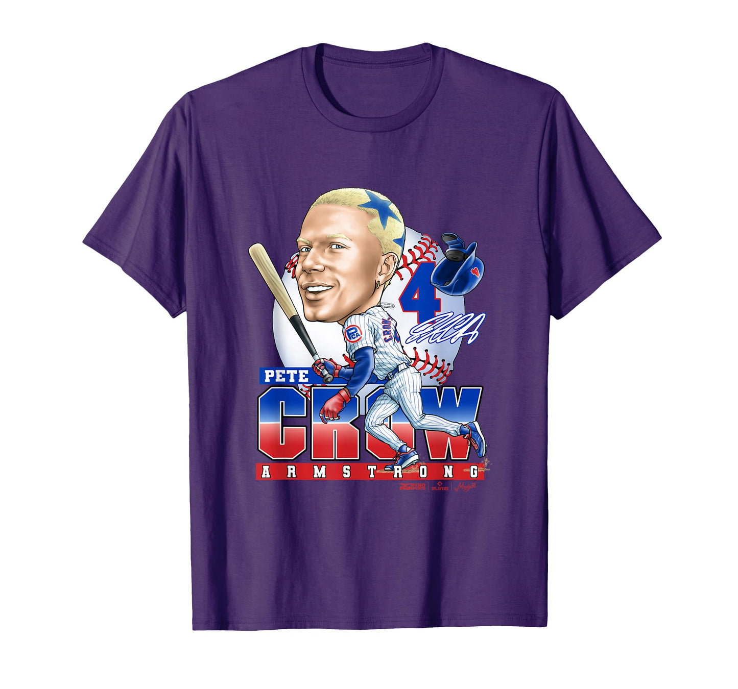 Pete Crow-Armstrong Chicago Baseball Mudge Studios T-Shirt