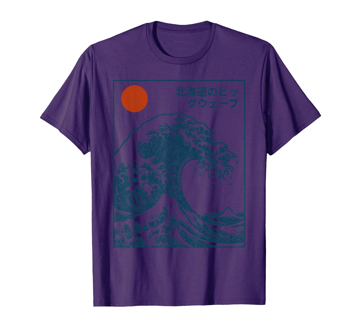 Great Wave Otaku Surfing Vintage Japanese Graphic Tee Men T-Shirt