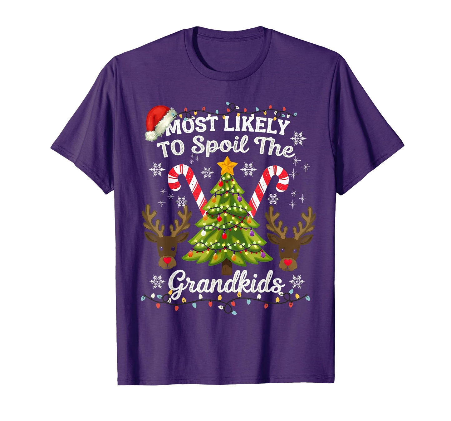 Christmas Party Most Likely to Spoil The Grandkids Humor T-Shirt