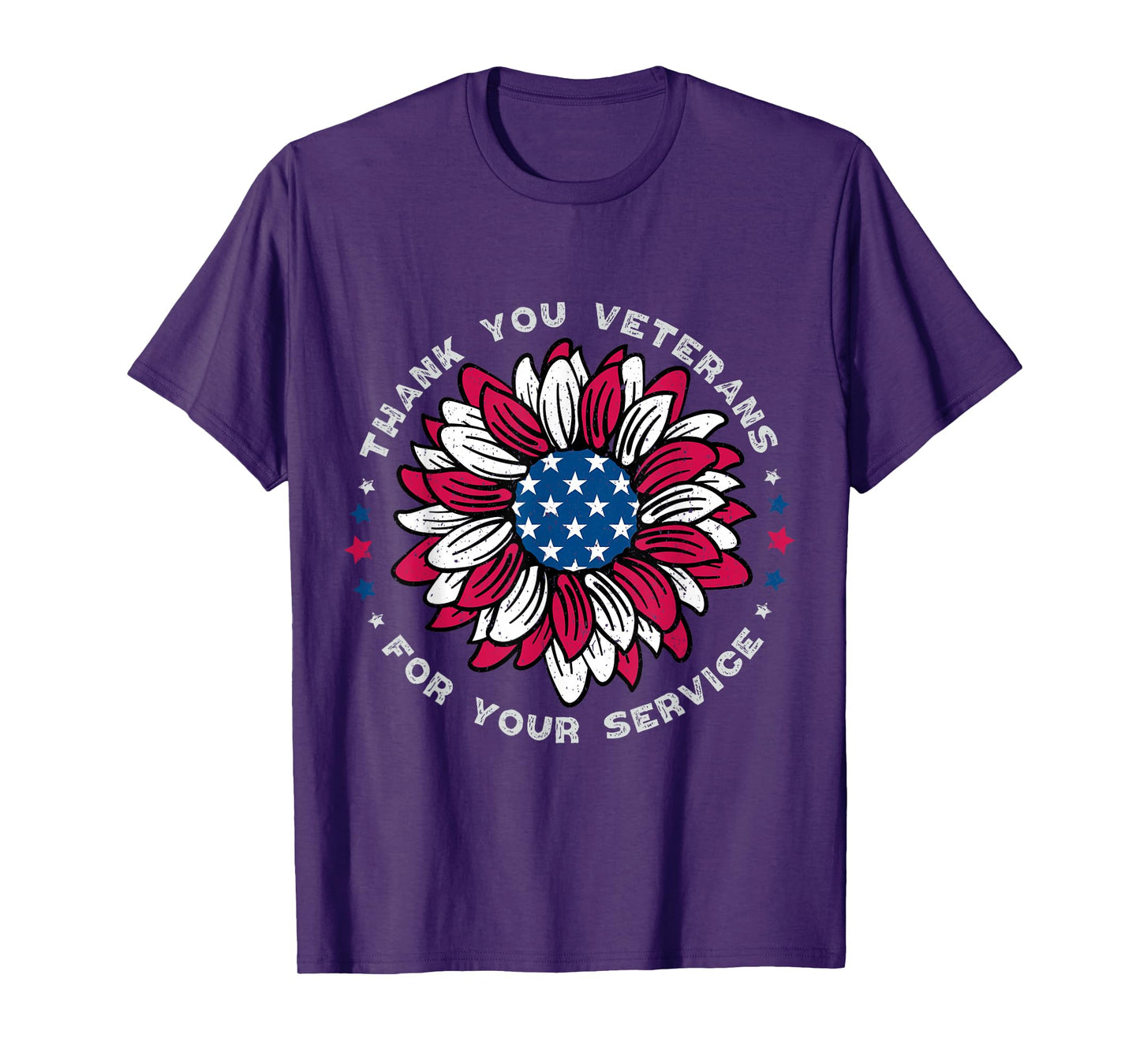 Thank You Veterans Sunflower, Military Veterans Day Tribute T-Shirt