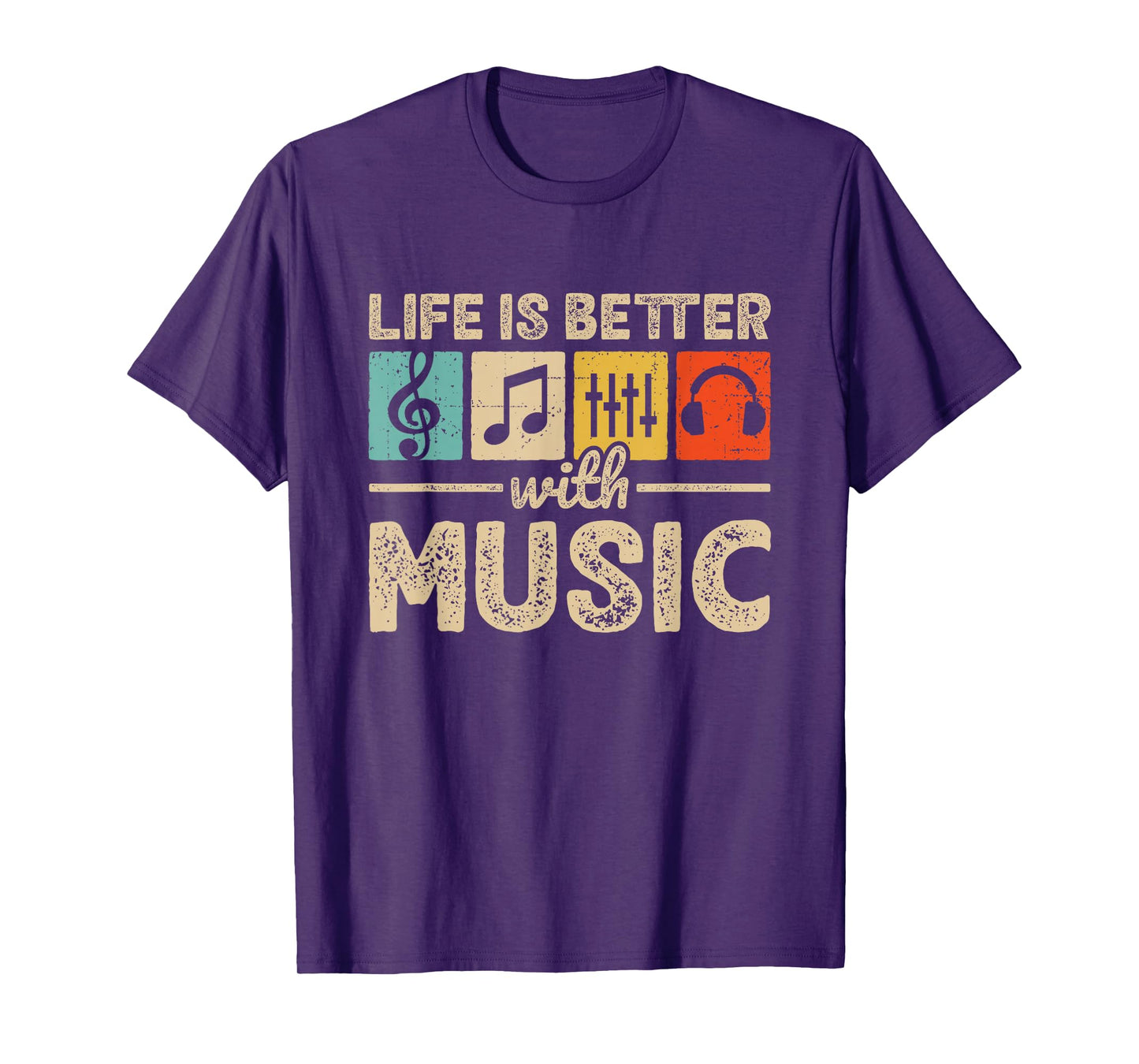 Life Is Better With Music Lover Musician EDM Music T-Shirt