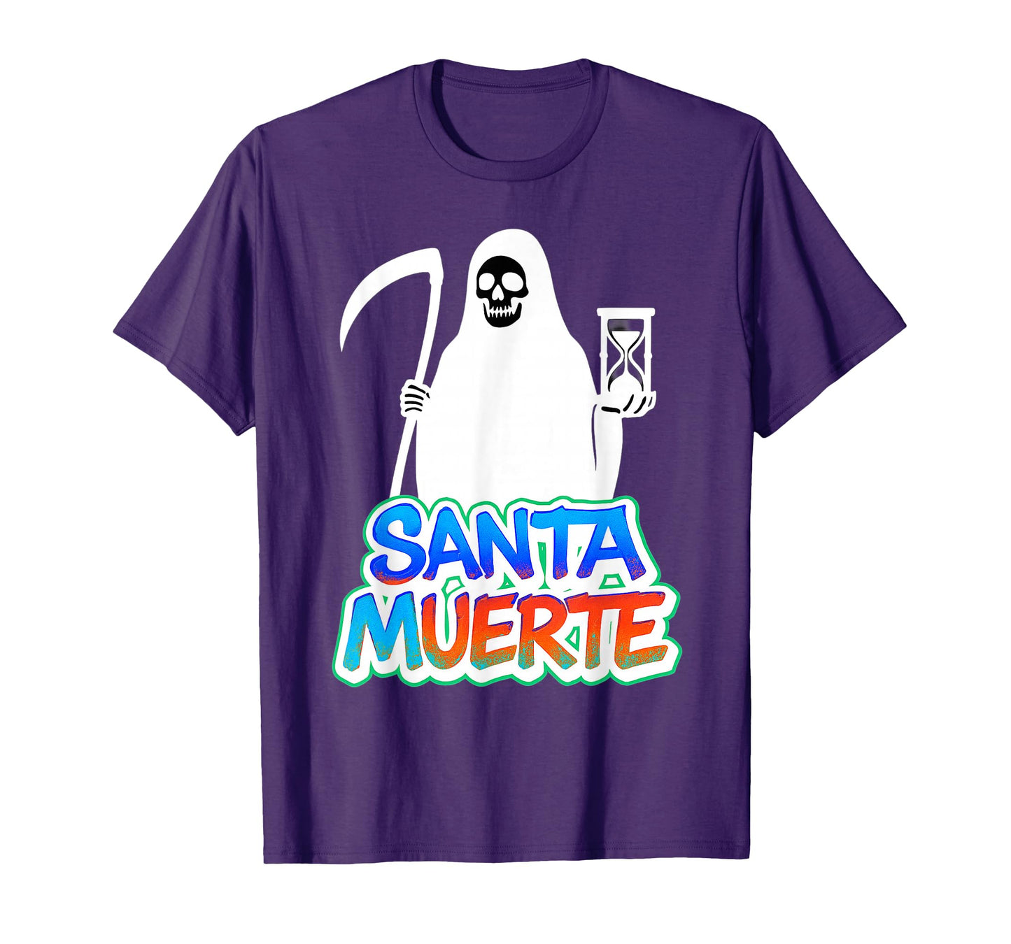 Graffiti Style Santa Muerte Urban Street Art Design T-Shirt