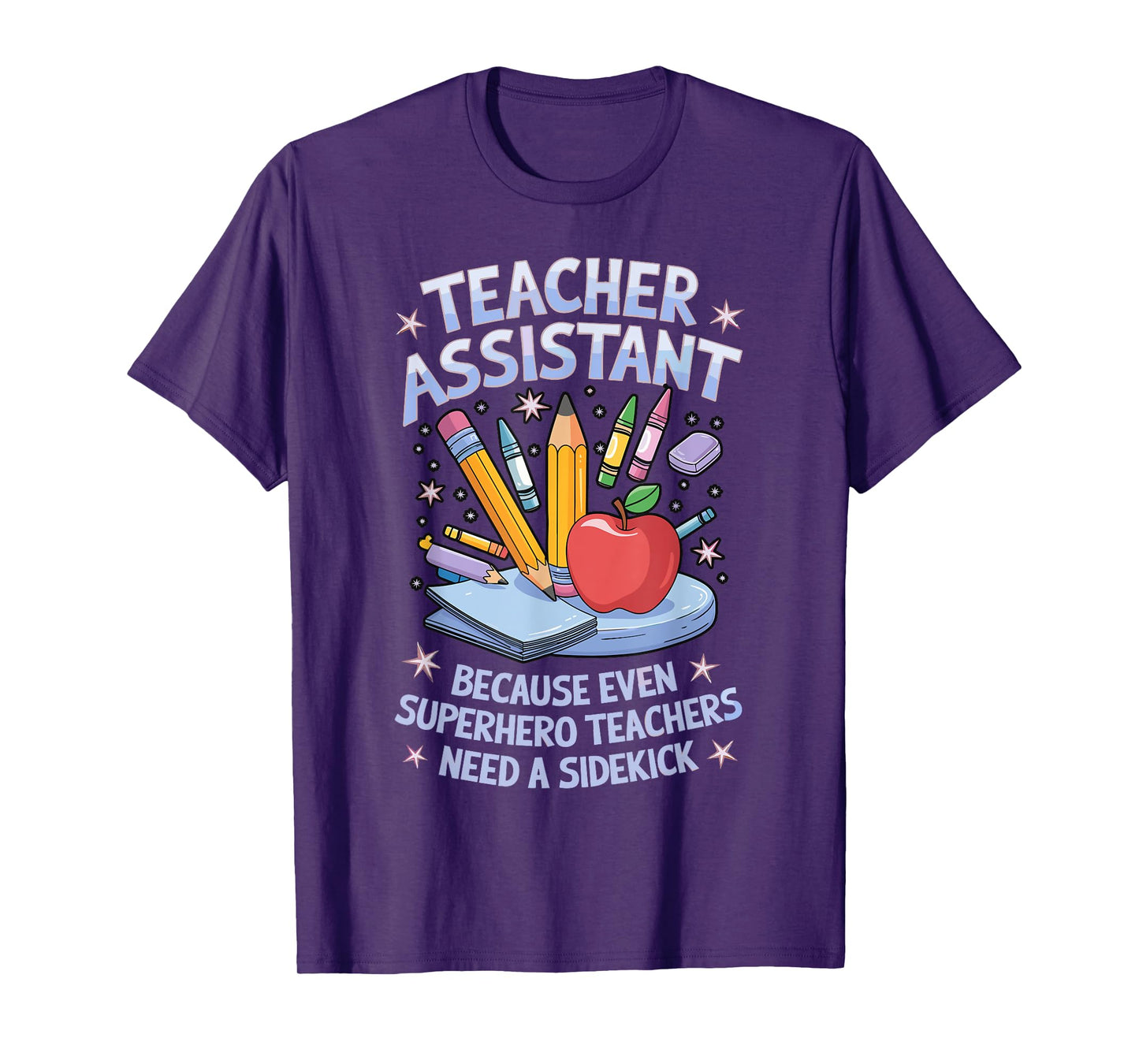 Superhero Sidekick Teaching Teach School Teacher Assistant T-Shirt